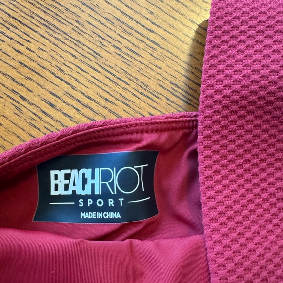 Beach Riot Rio Adia Red Waffle Set XS - Picture 5 of 7